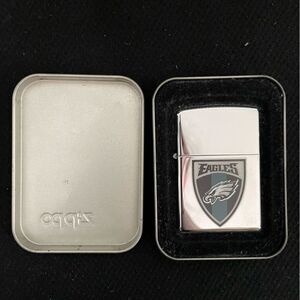 Zippo Silver Lighter with NFL Philadelphia Eagles Logo